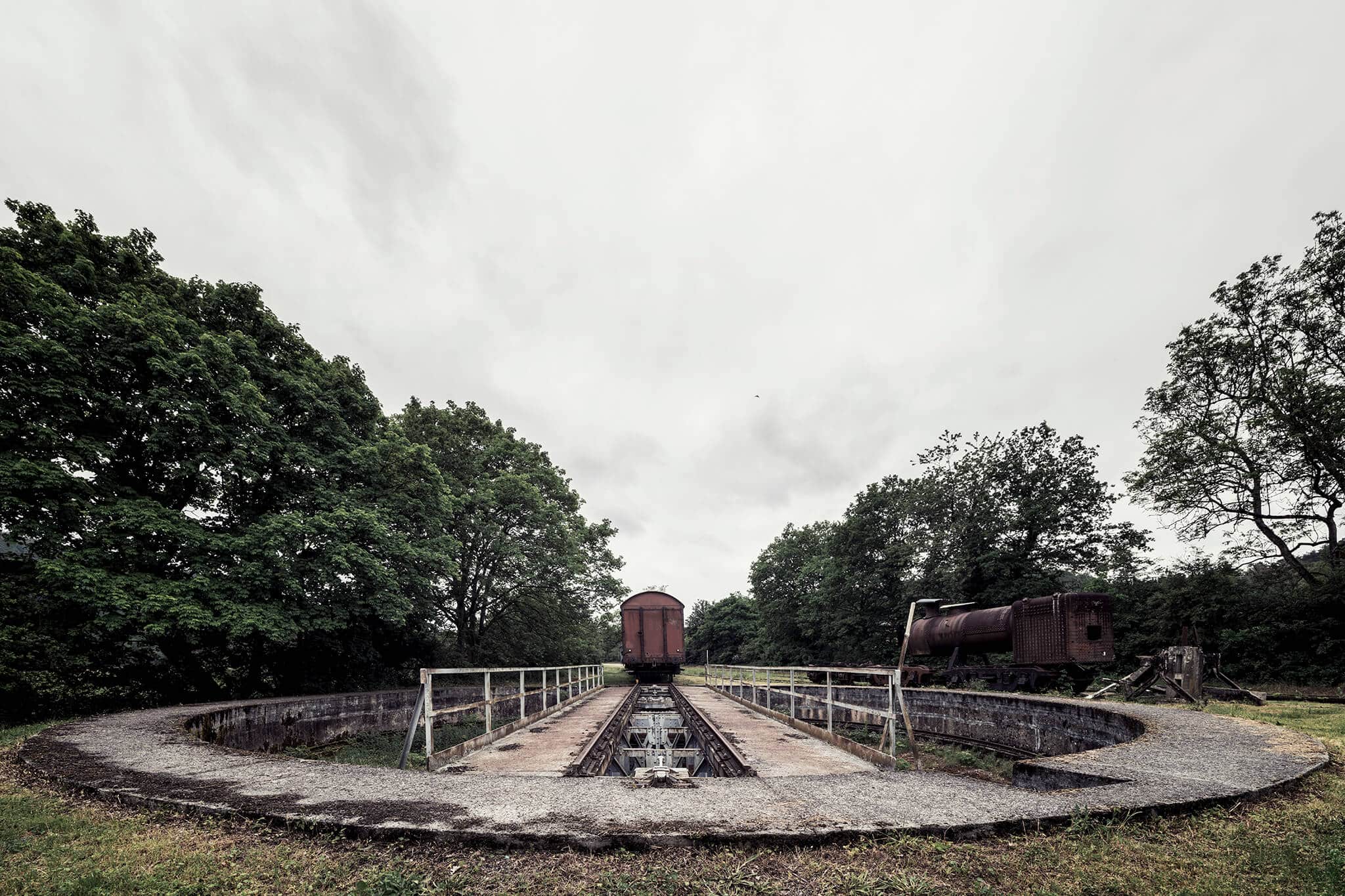 verlaten trein locatie in belgie