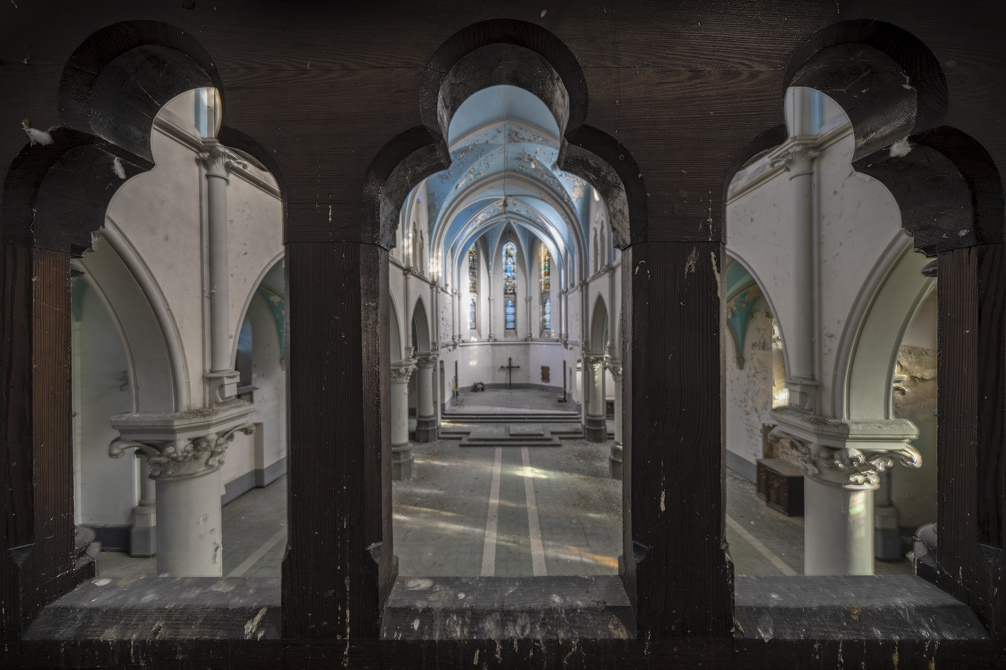 Verlaten kerk in Belgie